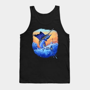 Deep Sea Fishing - Marlin Sport Fishing Gift Tank Top